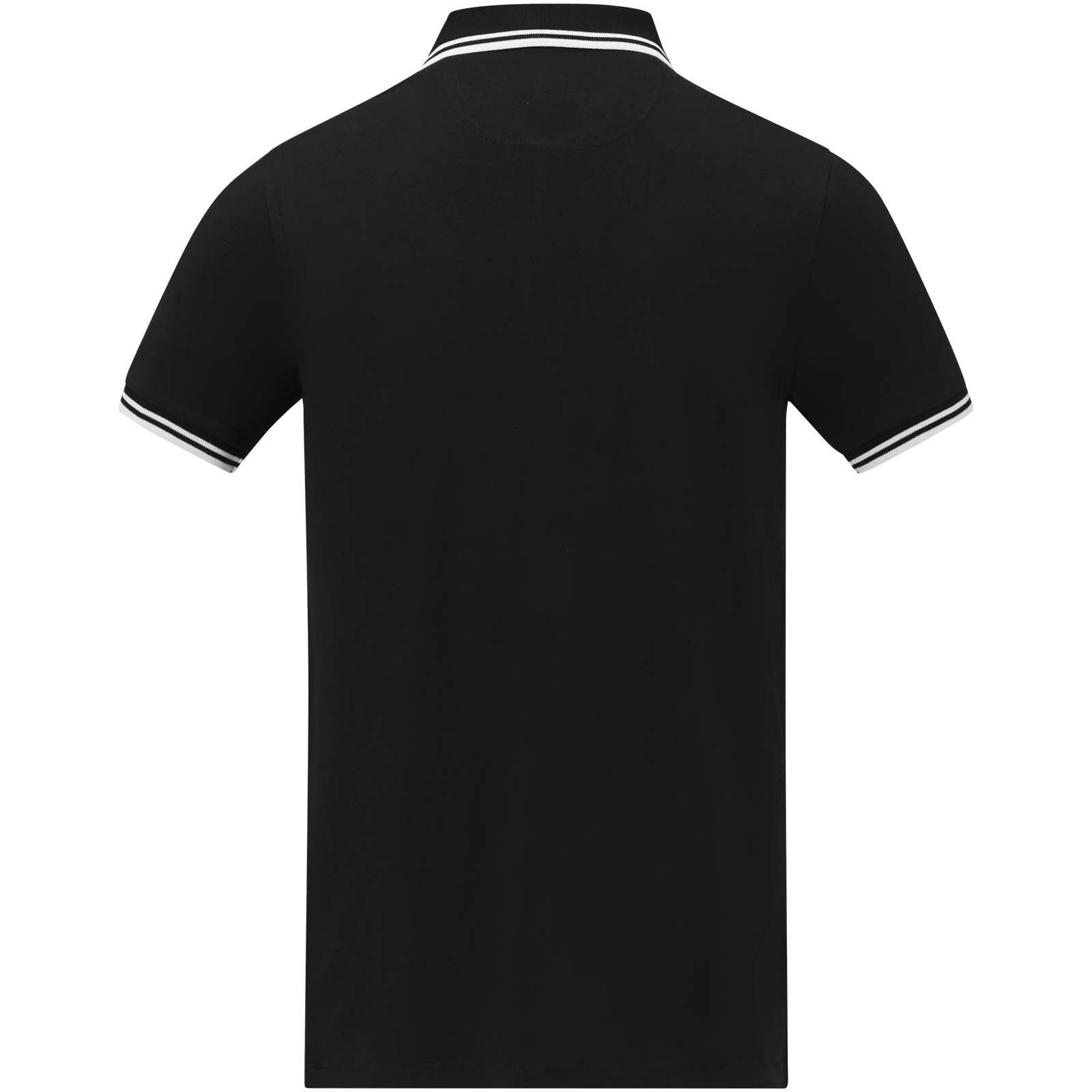 Amarago Polo mit abgesetztem Rand für Herren - schwarz - 3XL-406