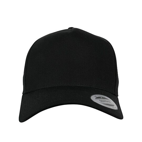 5-Panel Curved Classic Snapback - black-834