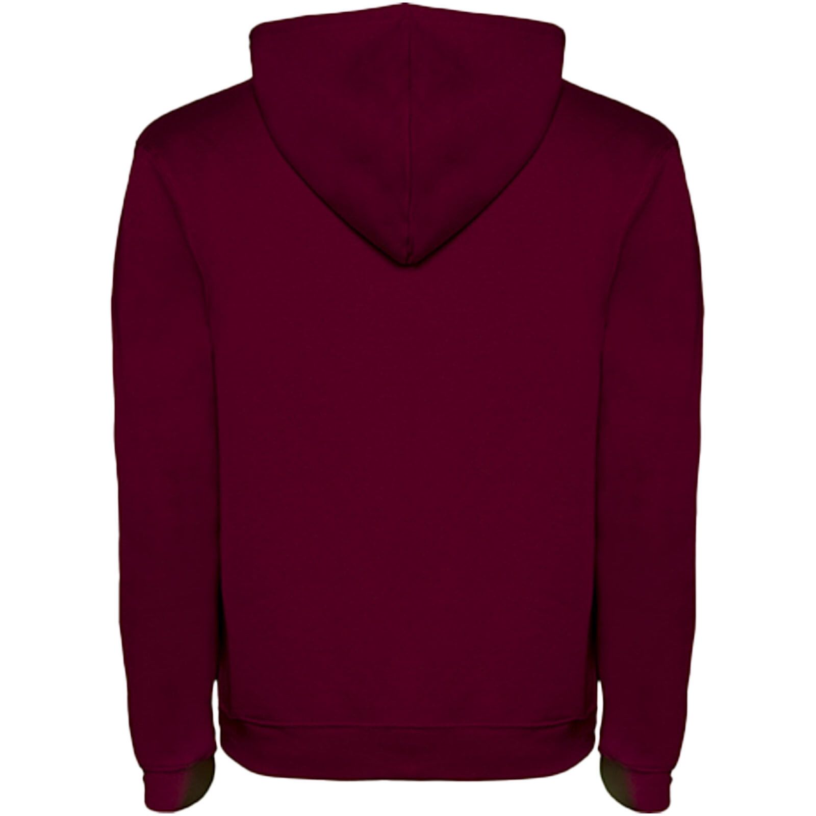 Urban Kapuzenpullover für Herren - maroon rot -  marl grau - M-984
