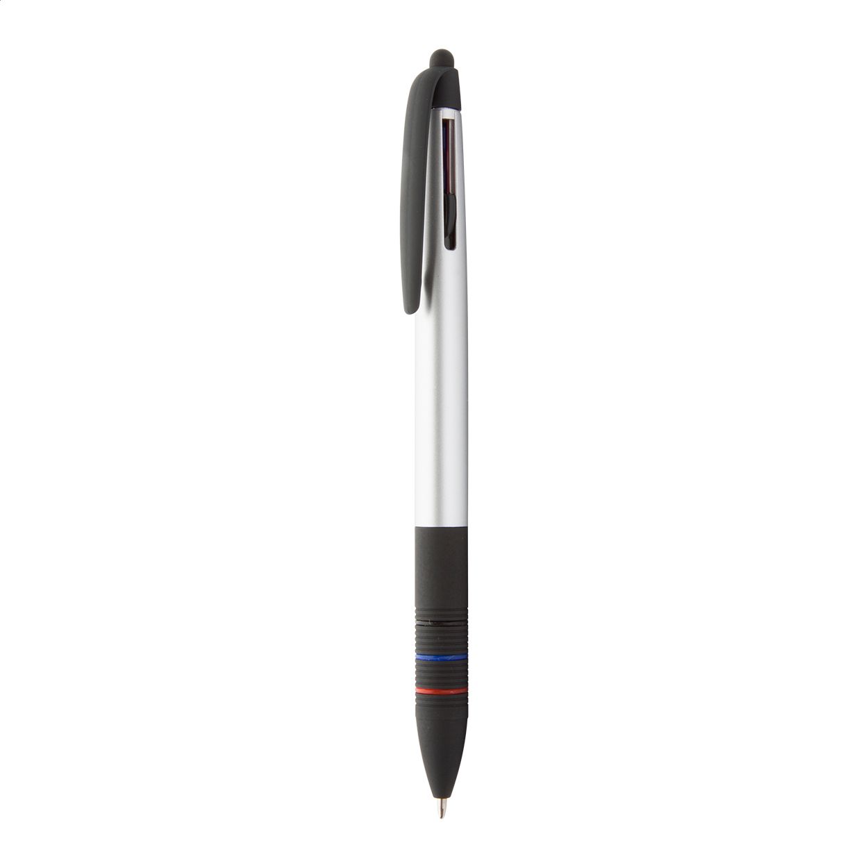 Trime Touchpen mit Kugelschreiber - silber - schwarz-872