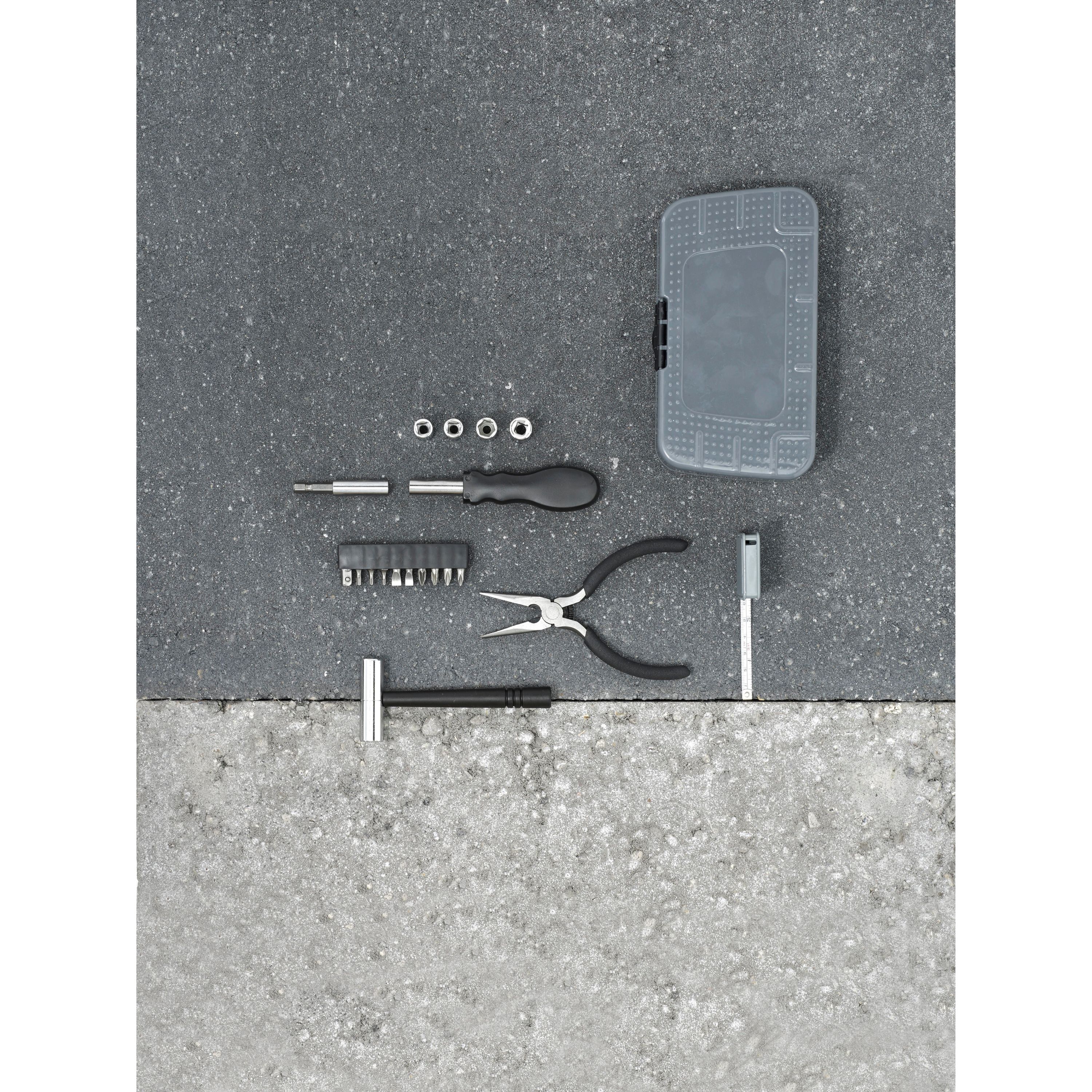 Werkzeug-Set , 10 tlg. aus Metall Blaine - hellgrau-700