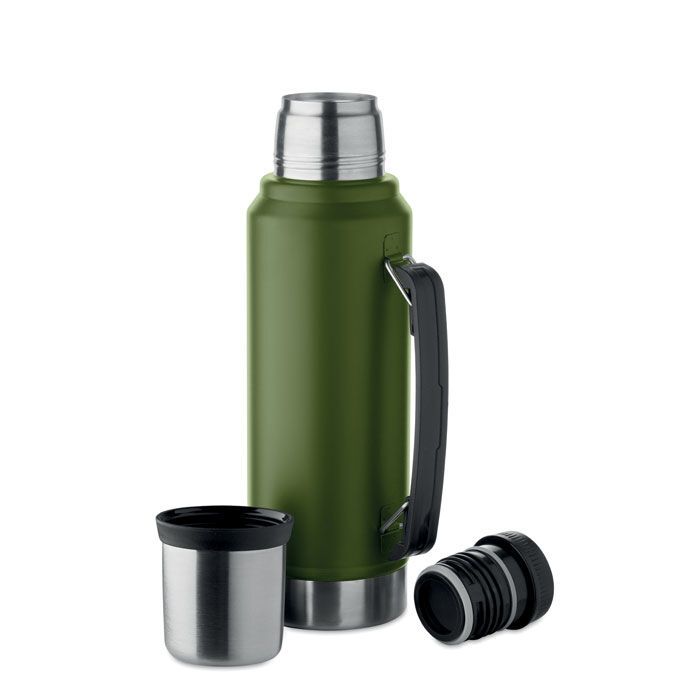 Doppelwandige Flasche 1L NYIMA - dunkelgrün-992