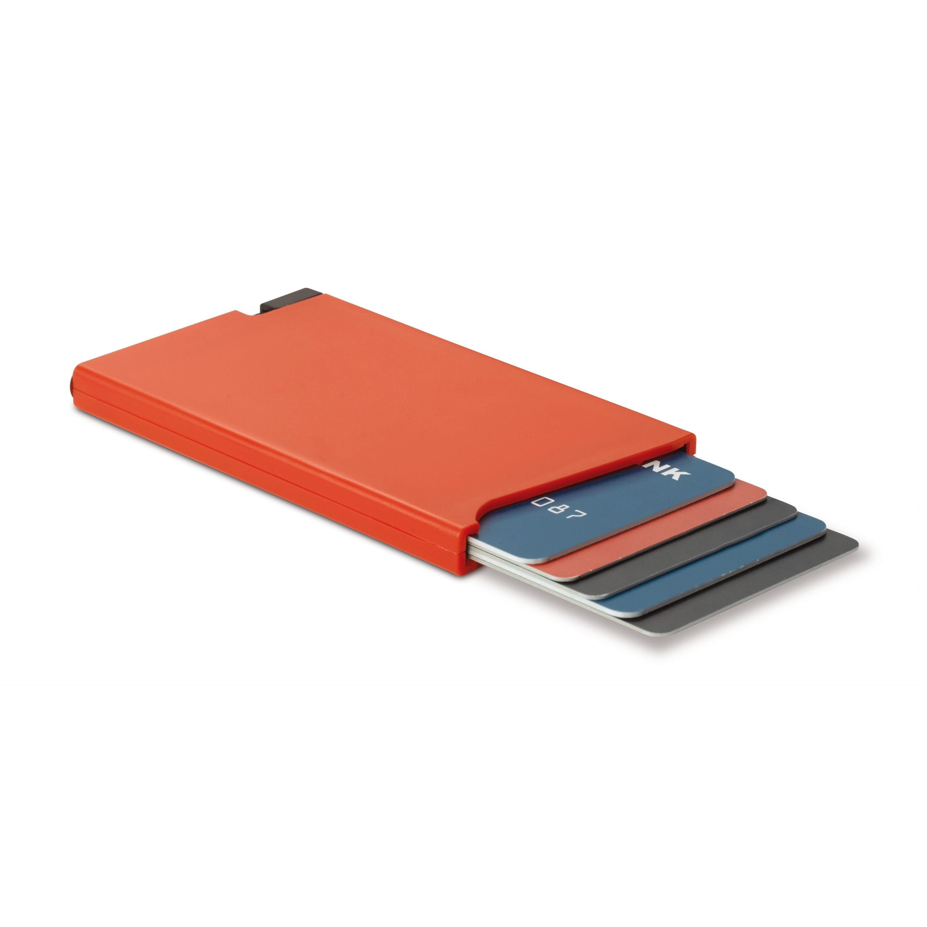RFID Anti Skimming Kunststoff-Kartenhalter - rot-45