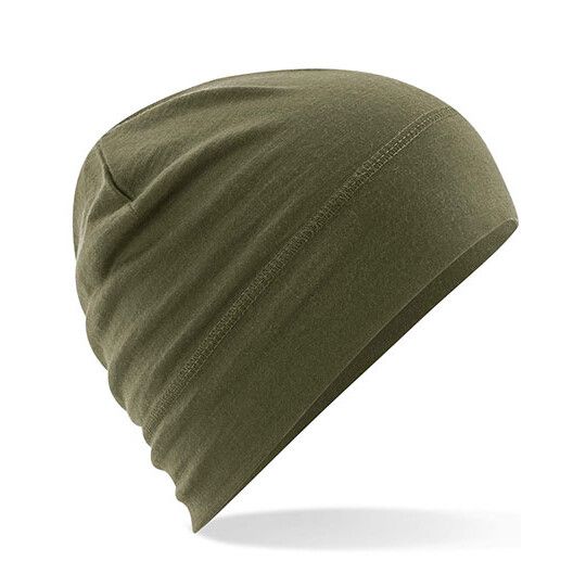 Merino Beanie - military green-981