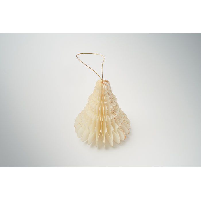 Weihnachtsschmuck aus Papier HARMOTREE - beige-765