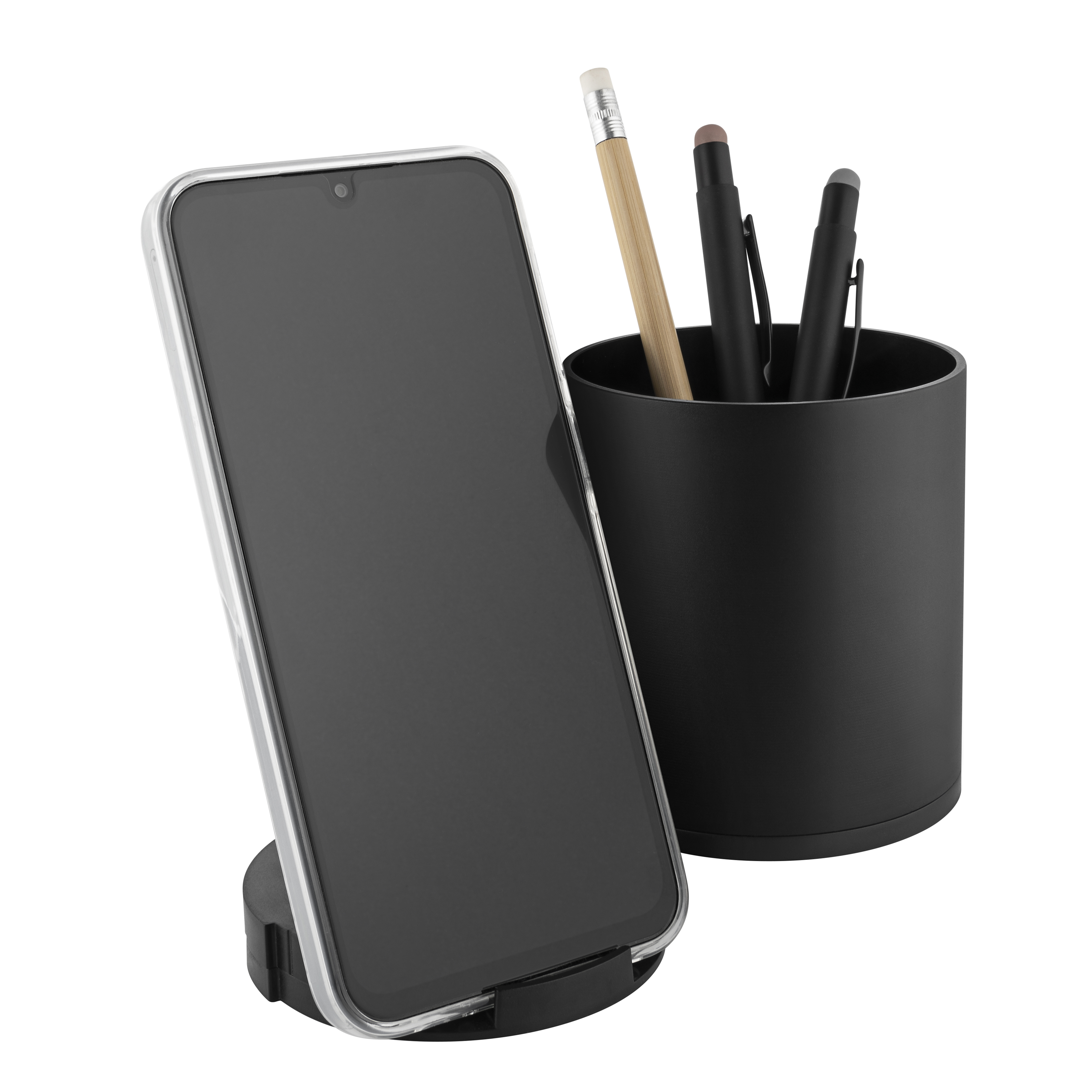 Metmaxx® Stifteköcher "FutureChargeDeskHub" - schwarz-324
