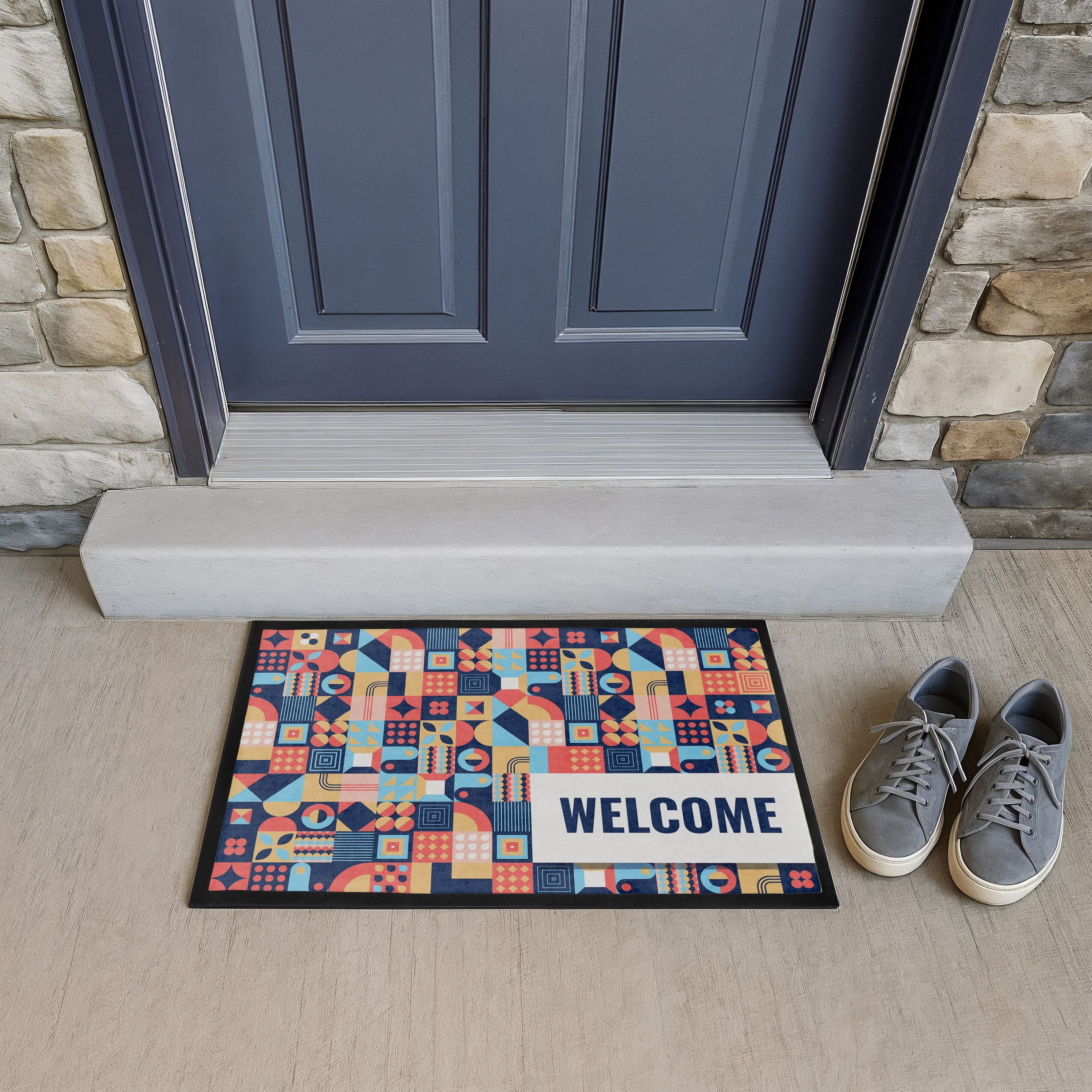 Fußmatte Sublimation 50 x 75 cm - schwarz-805