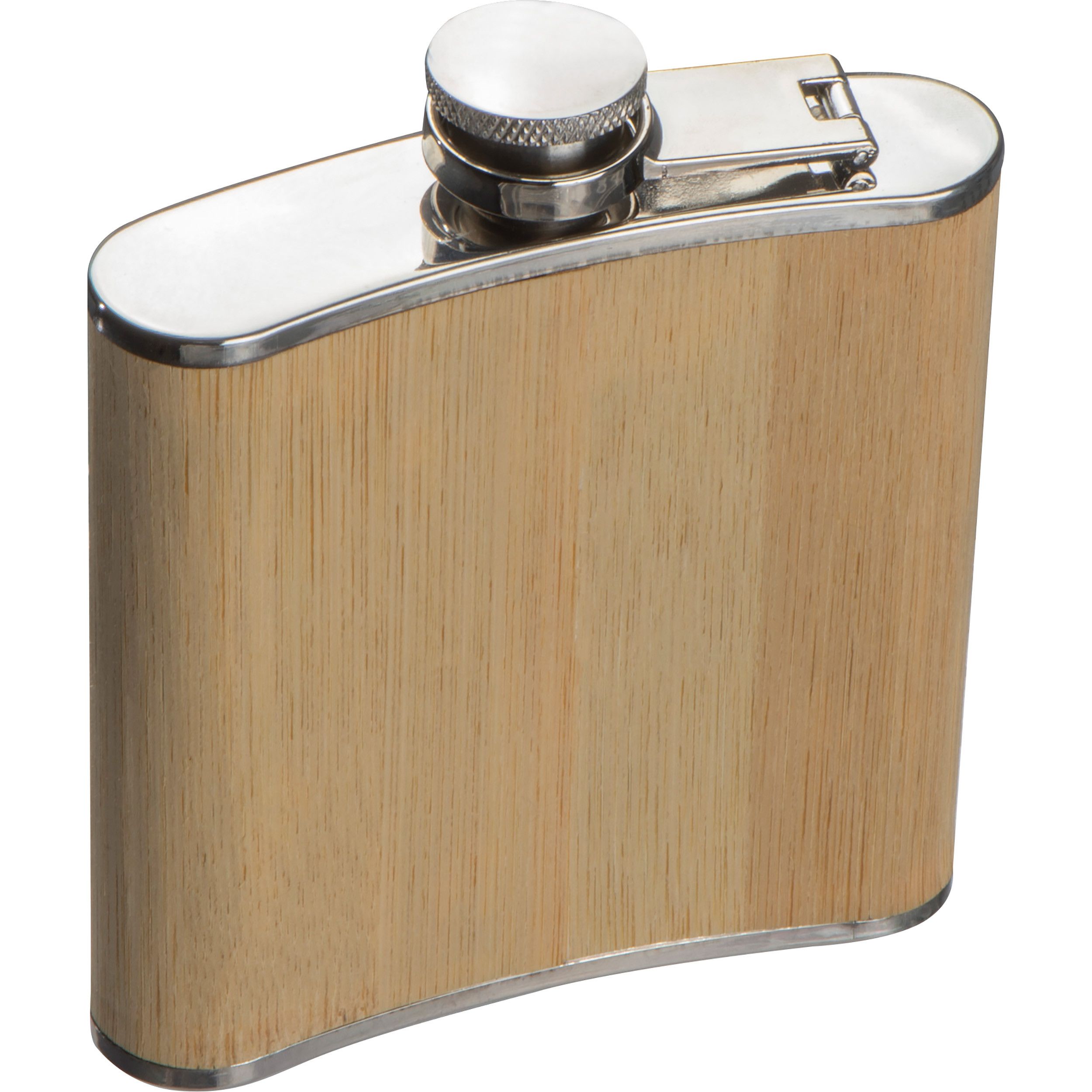 Flachmann mit Bambusummantelung - beige-128
