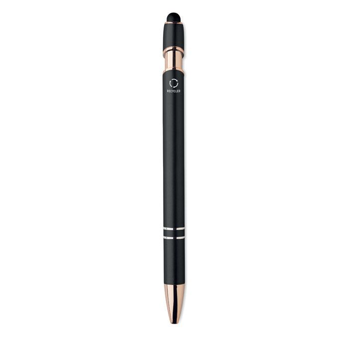 Druckkugelschreiber Aluminium SCRIBBLE - schwarz-785