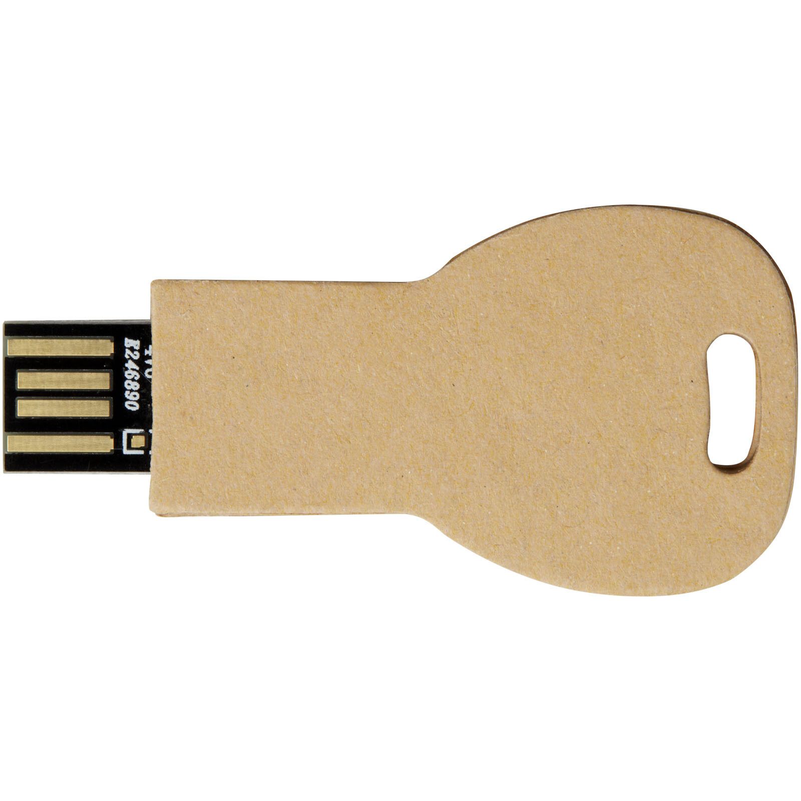 Schlüssel USB-Stick 2.0 aus recyceltem Papier - Kraftpapier - 1 GB-521