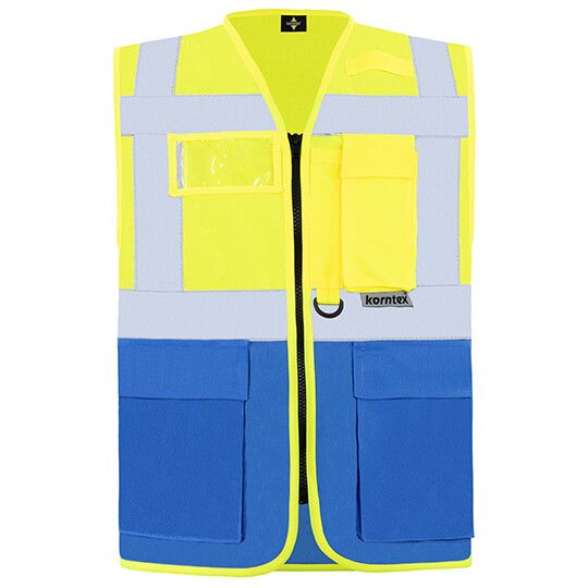 Executive Multifunctional Safety Vest Berlin - signal yellow - blue-782
