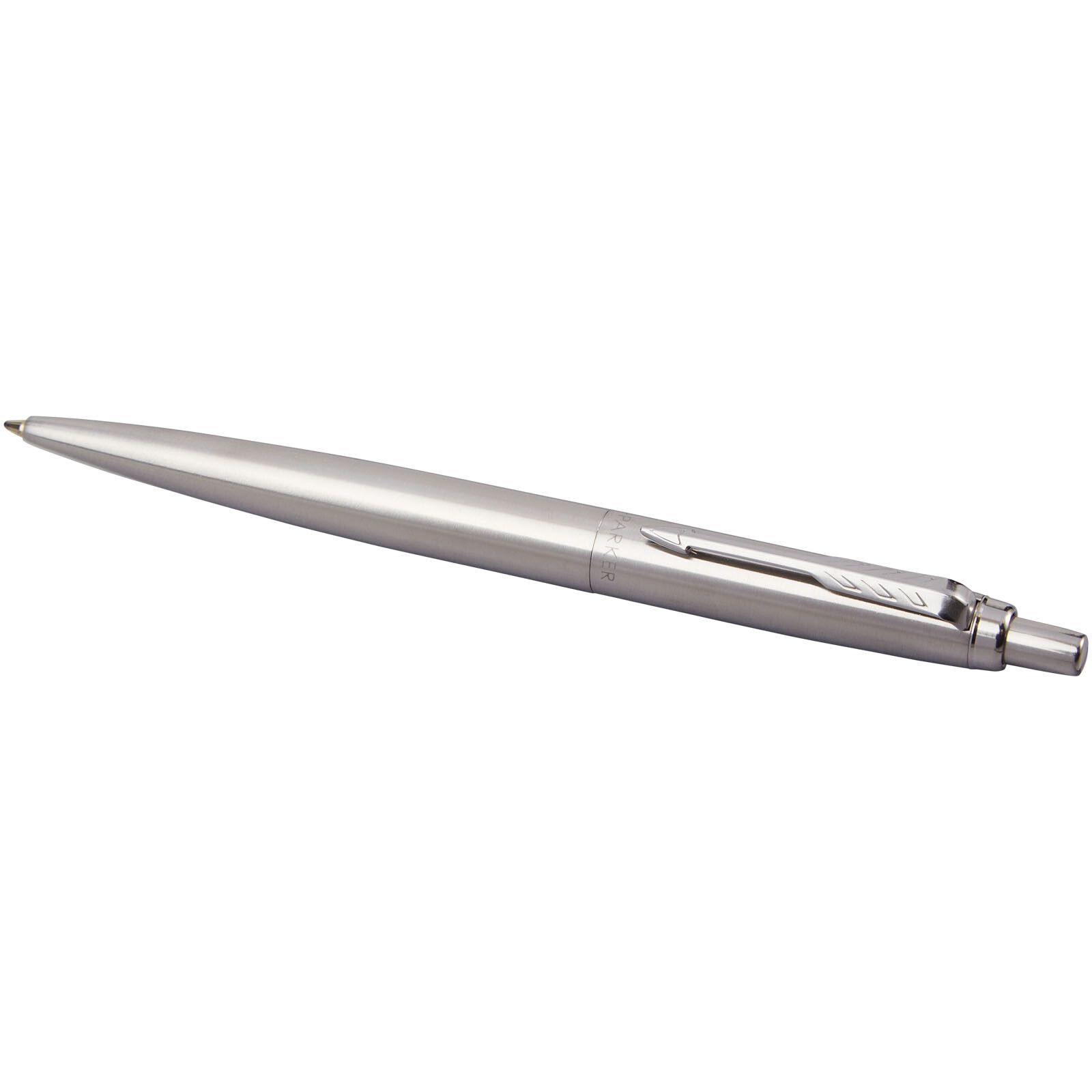 Parker Jotter einfarbiger XL Kugelschreiber (blaue Mine) - edelstahl grau-476