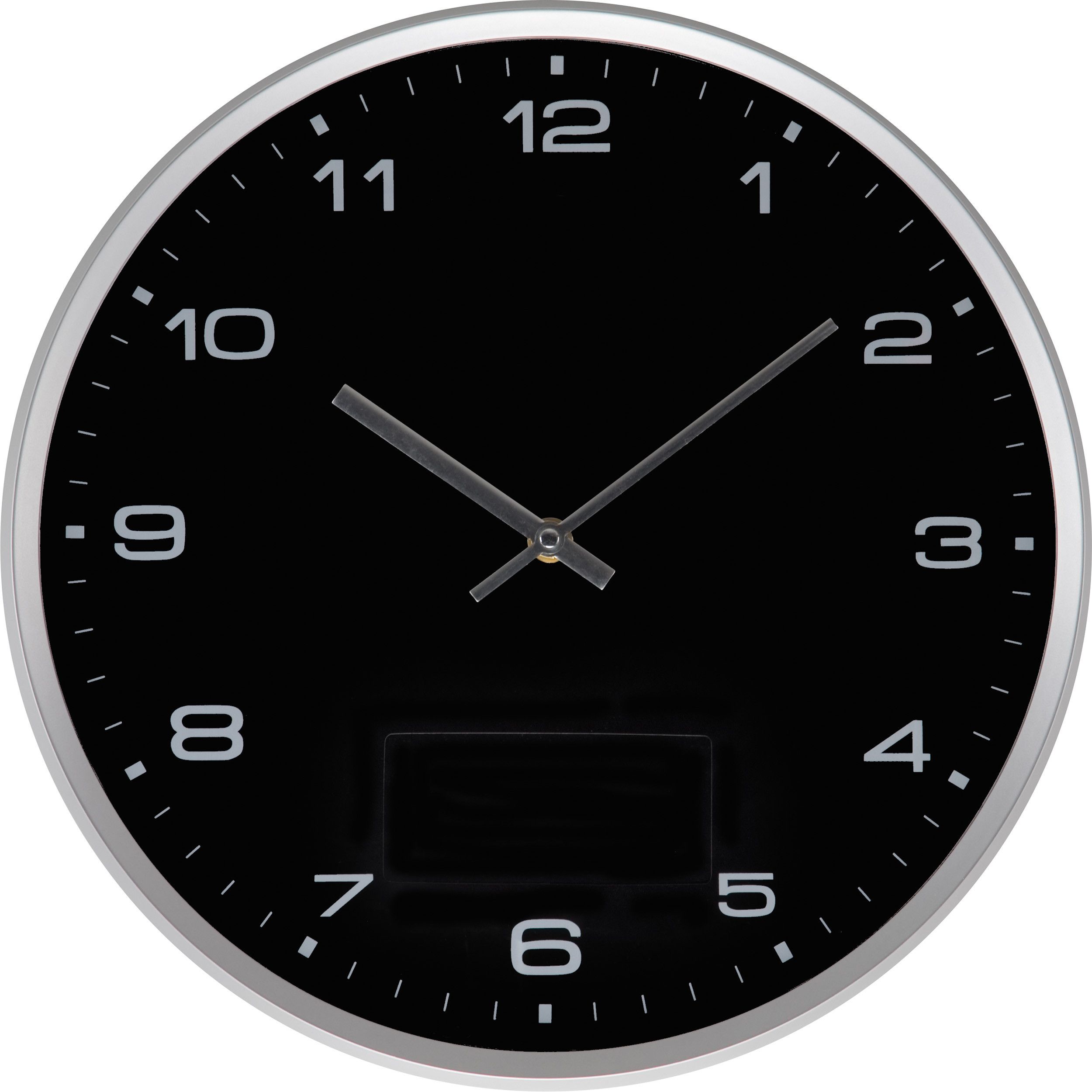 Wanduhr mit Click System - schwarz-430
