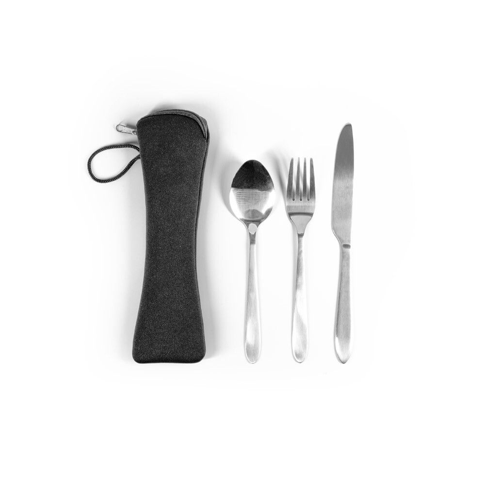 WILEY Besteckset aus Edelstahl, 3-teilig - satinsilber-532