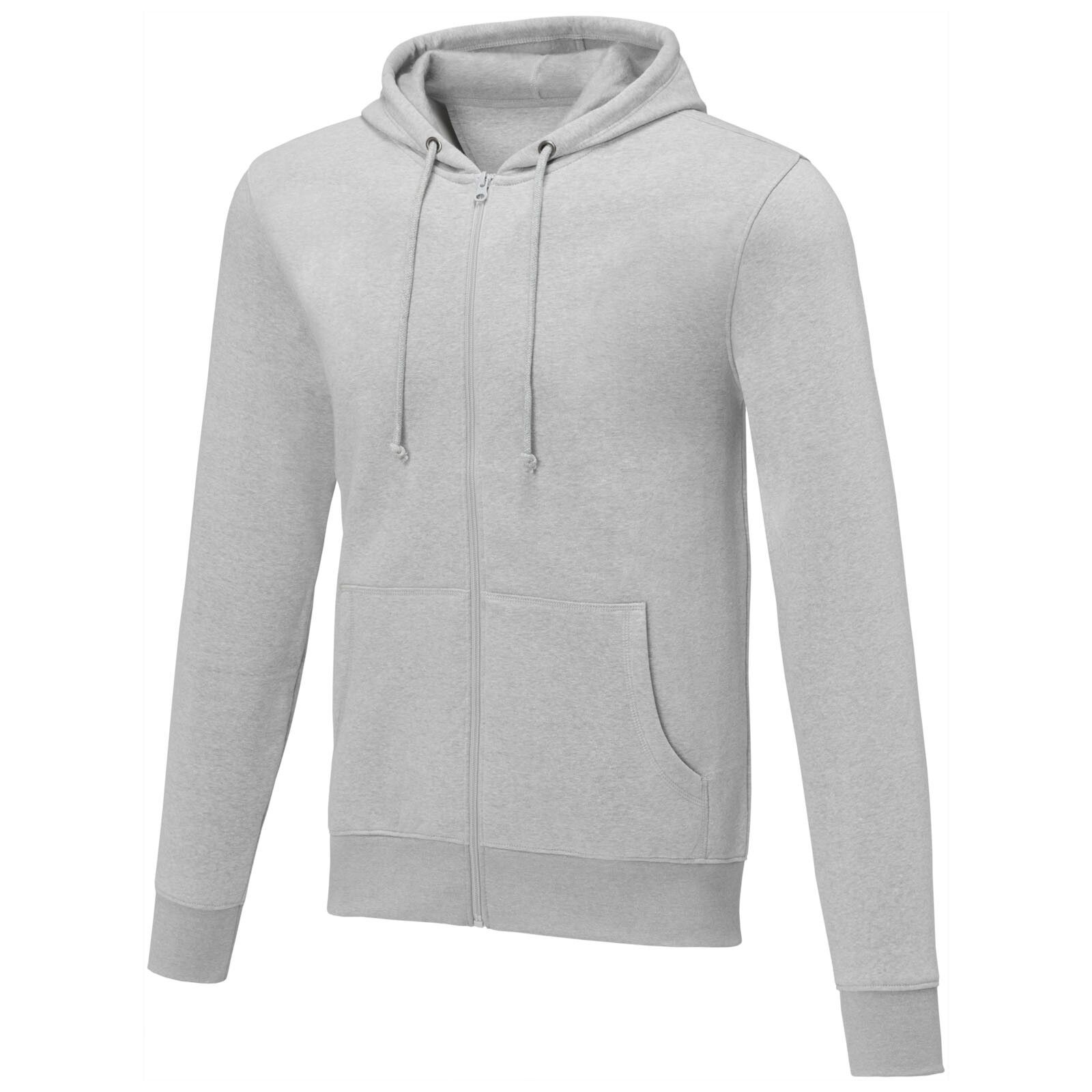Theron Herren Kapuzenpullover mit Reißverschluss - heather grau - XL-718