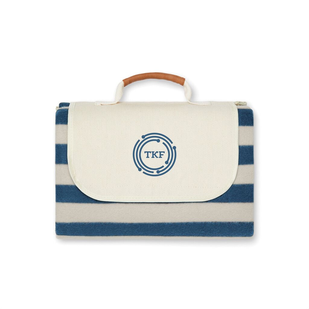 VINGA Alba GRS rPET Picknickdecke - navy blau-763