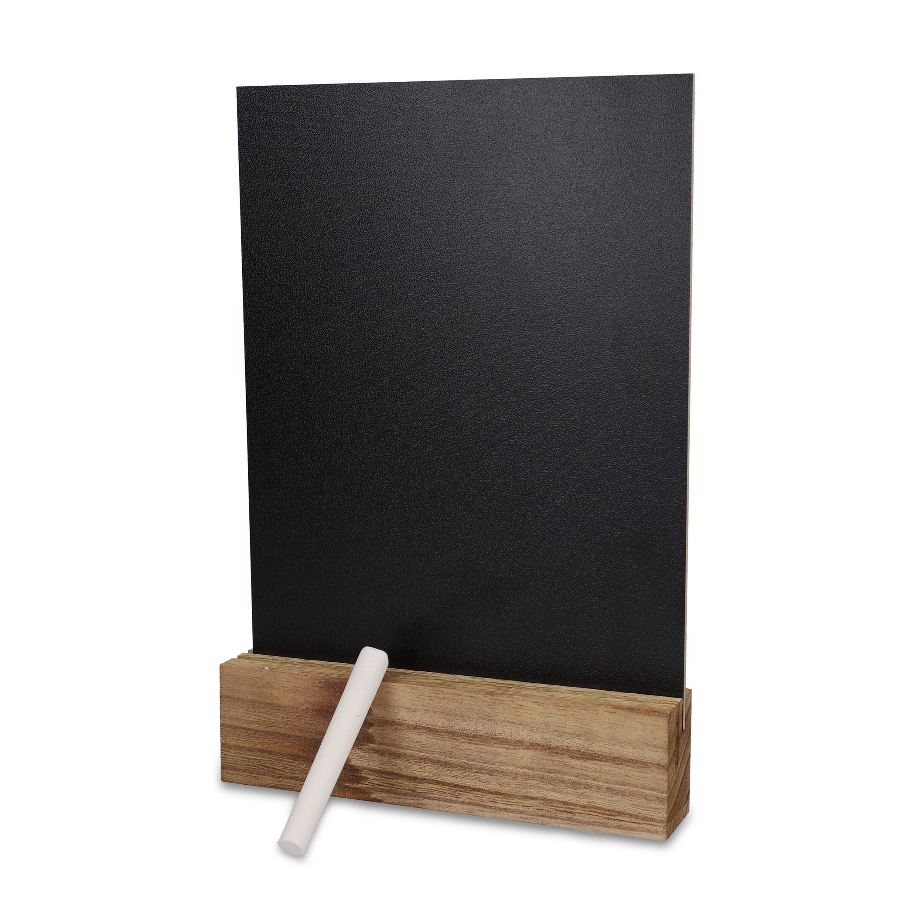 Kreidetafel im Holzständer - natur-743