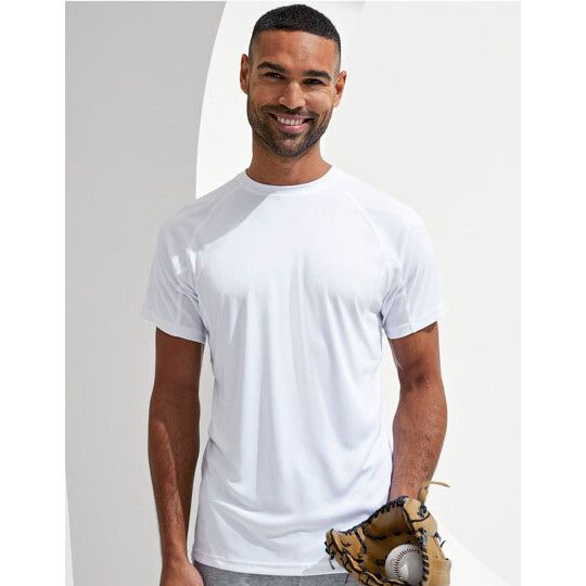 Men´s Panelled Tech Tee - fire red-941