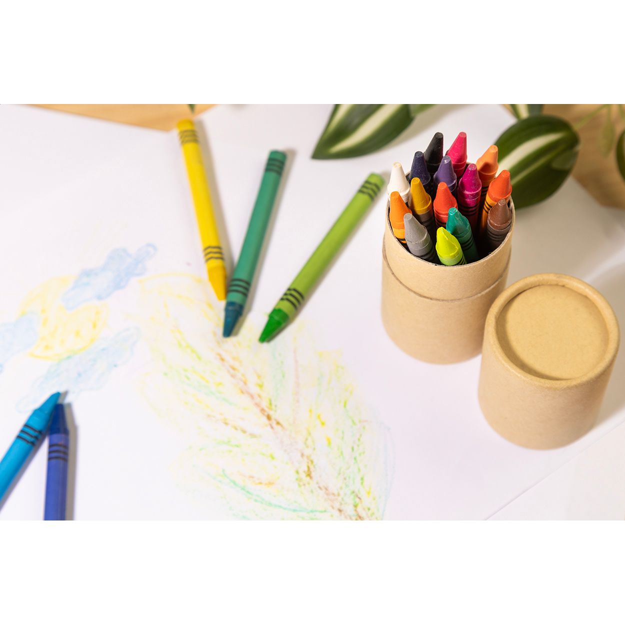 Tubby Wachsmalstifteset - natur-322