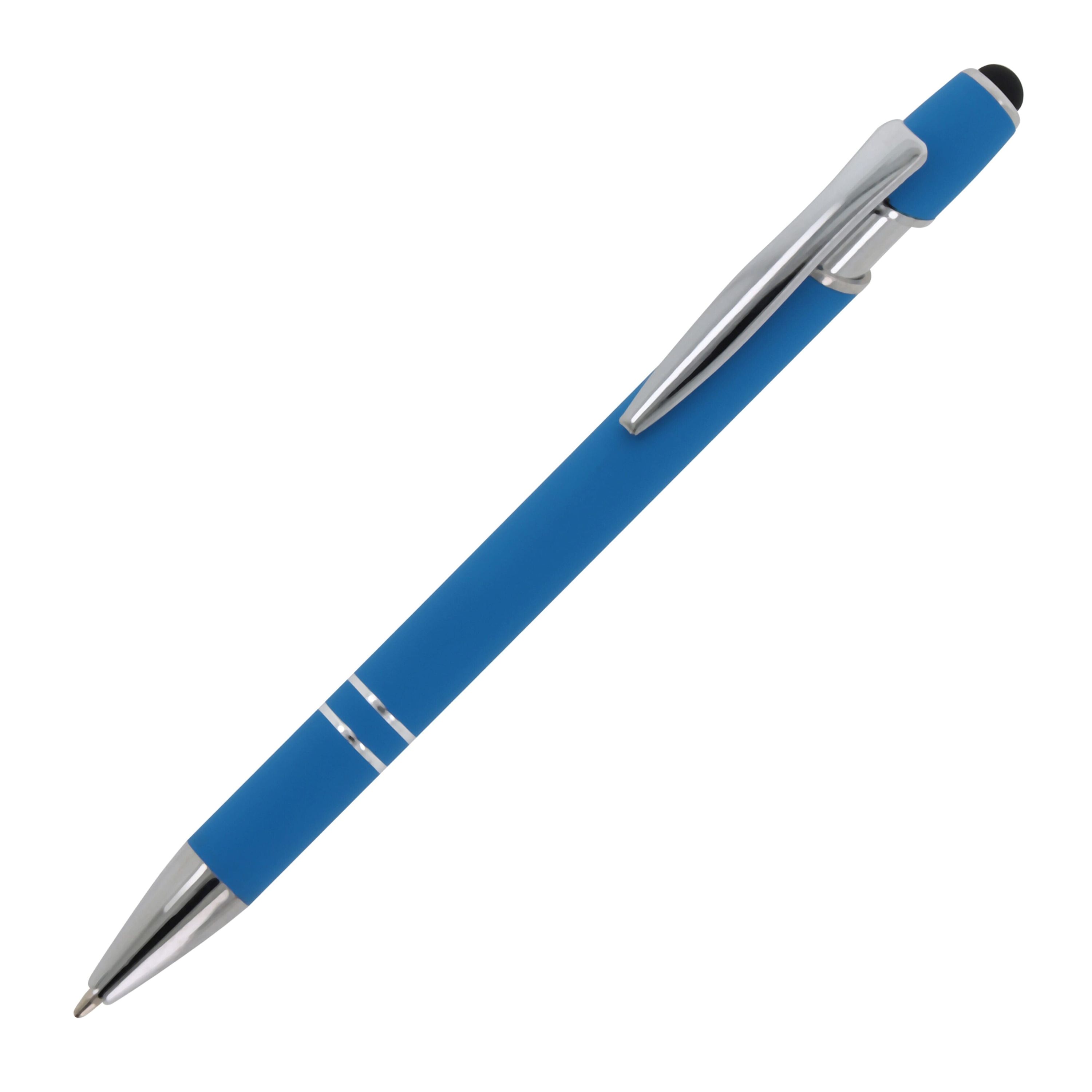 Kugelschreiber Paris Metall Soft Touch - hellblau-279