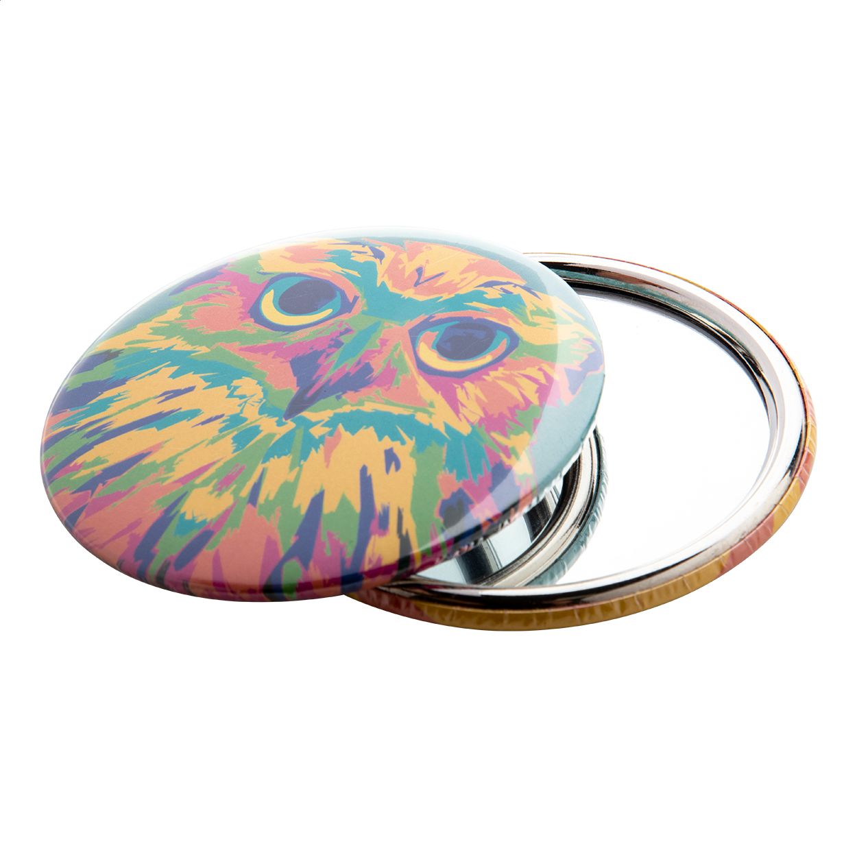 Button-Taschenspiegel BeautyBadge - silber-297