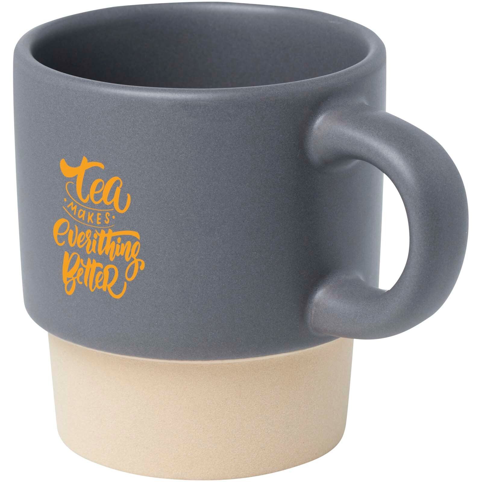 Olympia 130 ml stapelbarer Expresso Becher mit Tonboden - grau-884