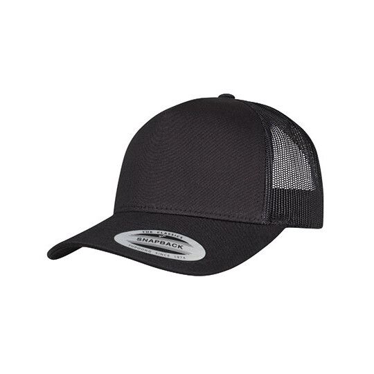 5-Panel Retro Trucker Cap - black-737
