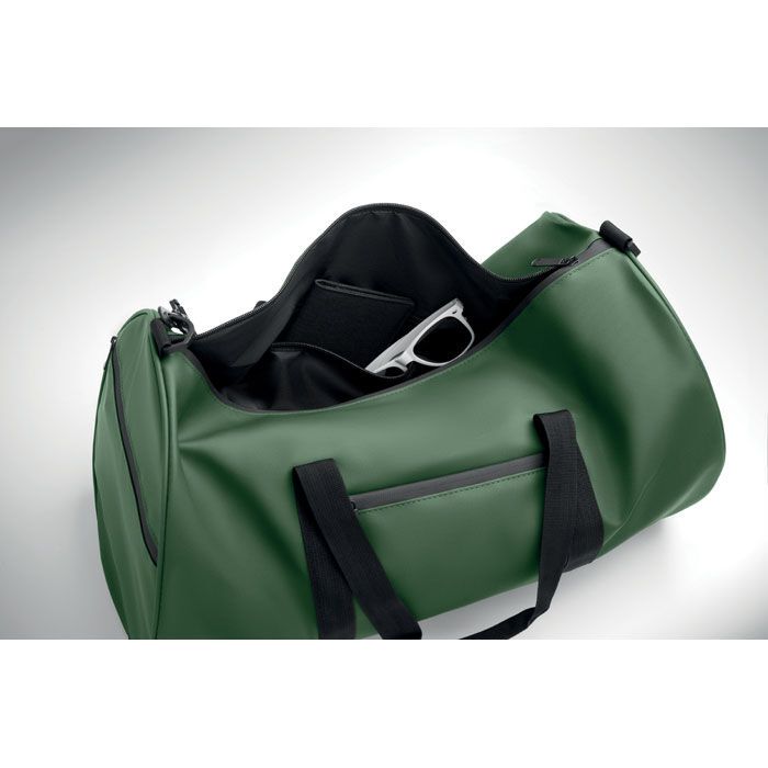 Sport-/Reisetasche 600D RPET BANGKOK - dunkelgrün-945