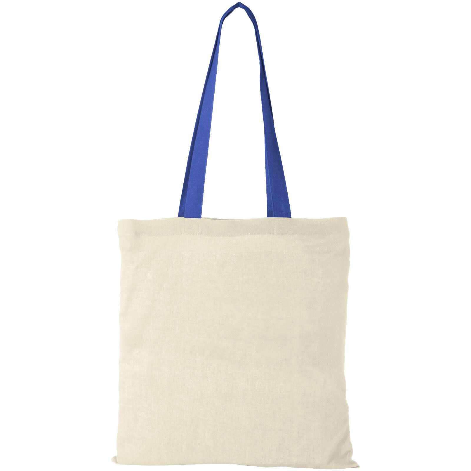Nevada 100 g/m² Baumwoll Tragetasche 7L - natural -  royalblau-419