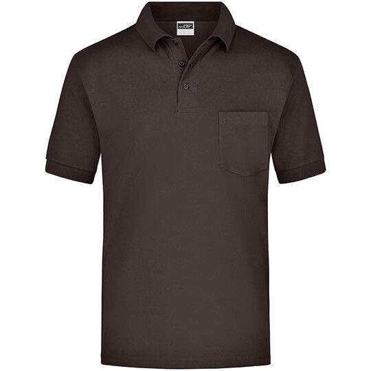 Polo-Piqué Pocket für Herren - brown-562