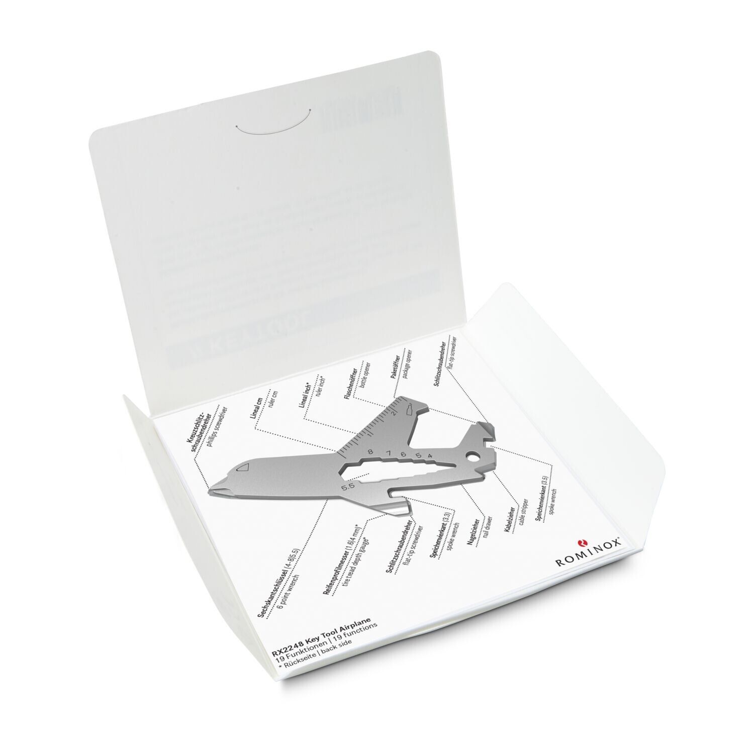 ROMINOX® Key Tool Airplane - 19 functions (Flugzeug)-808