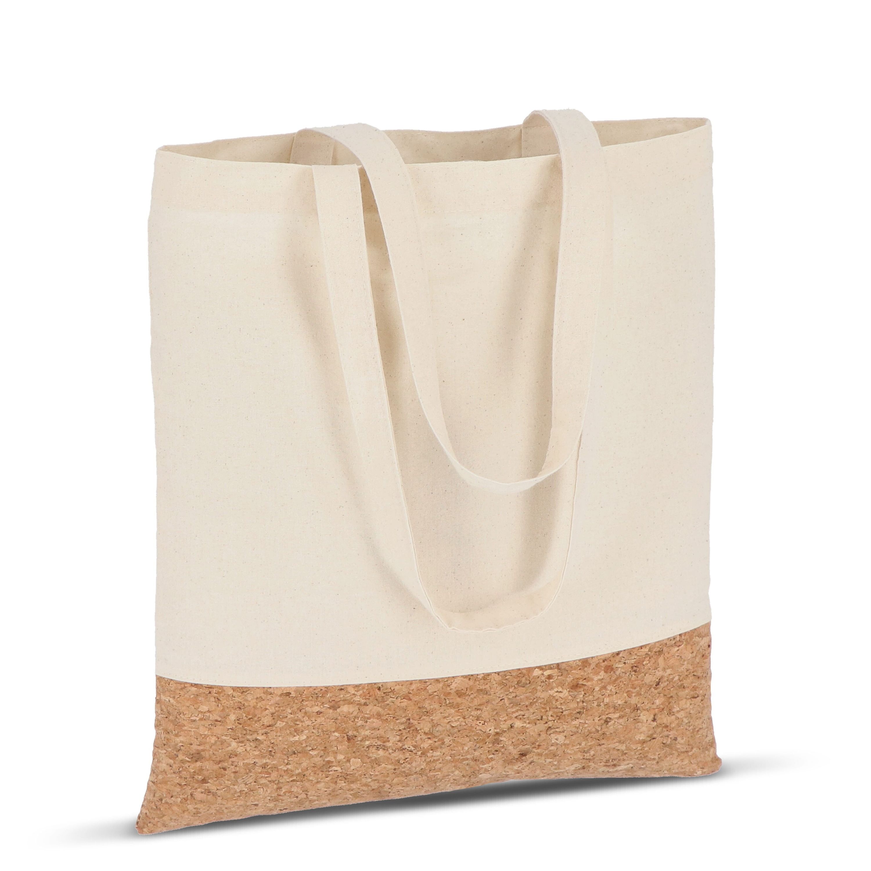 Tragetasche Baumwolle & Kork 170g/m² 35 x 40cm - natur-796