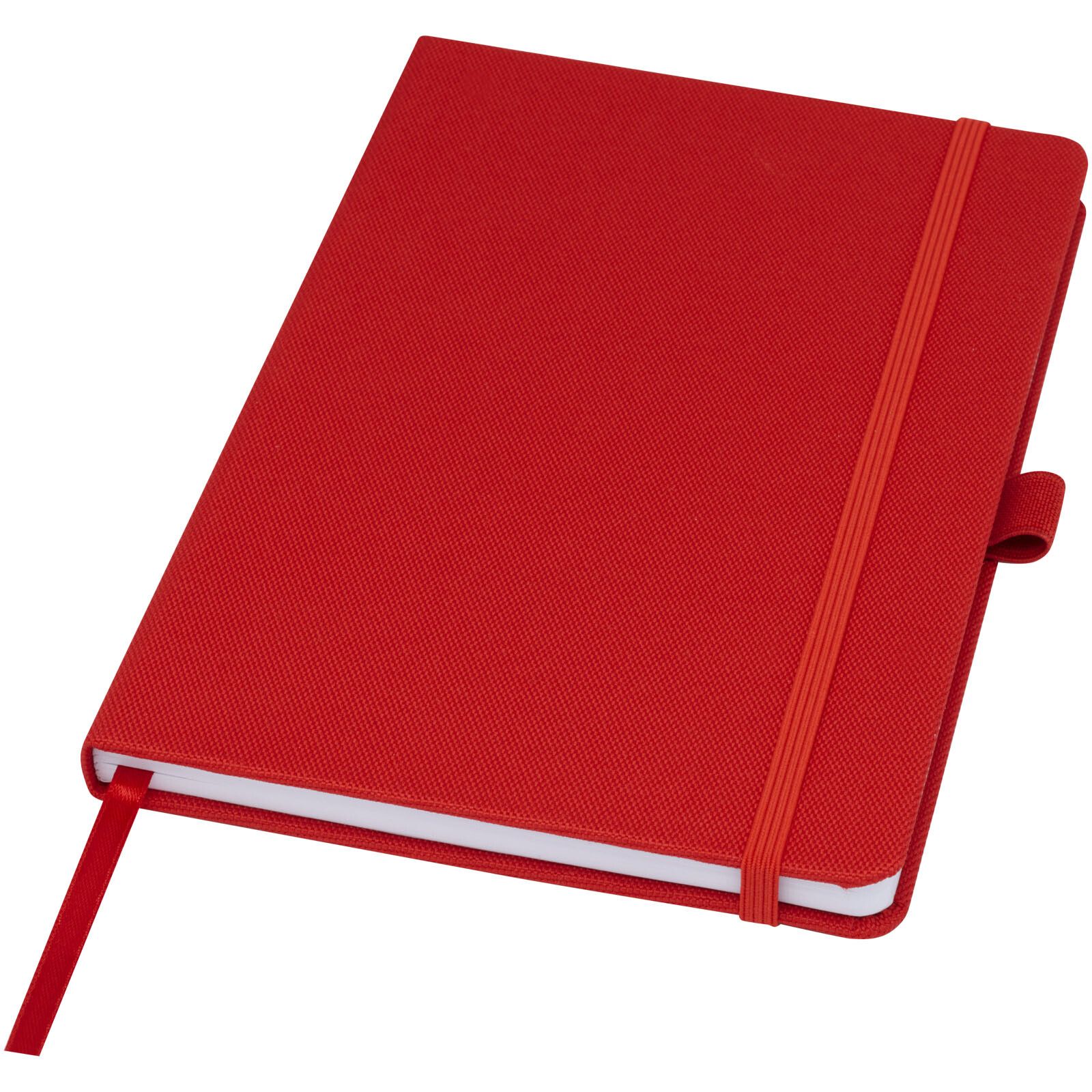 Honua A5 Notizbuch aus recyceltem Papier mit Cover aus recyceltem PET - rot-51