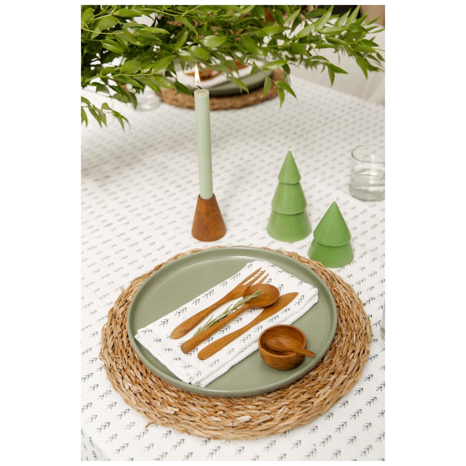 Originalhome Weihnachtsbaum Kerze M, 2er Set - heather grün-483