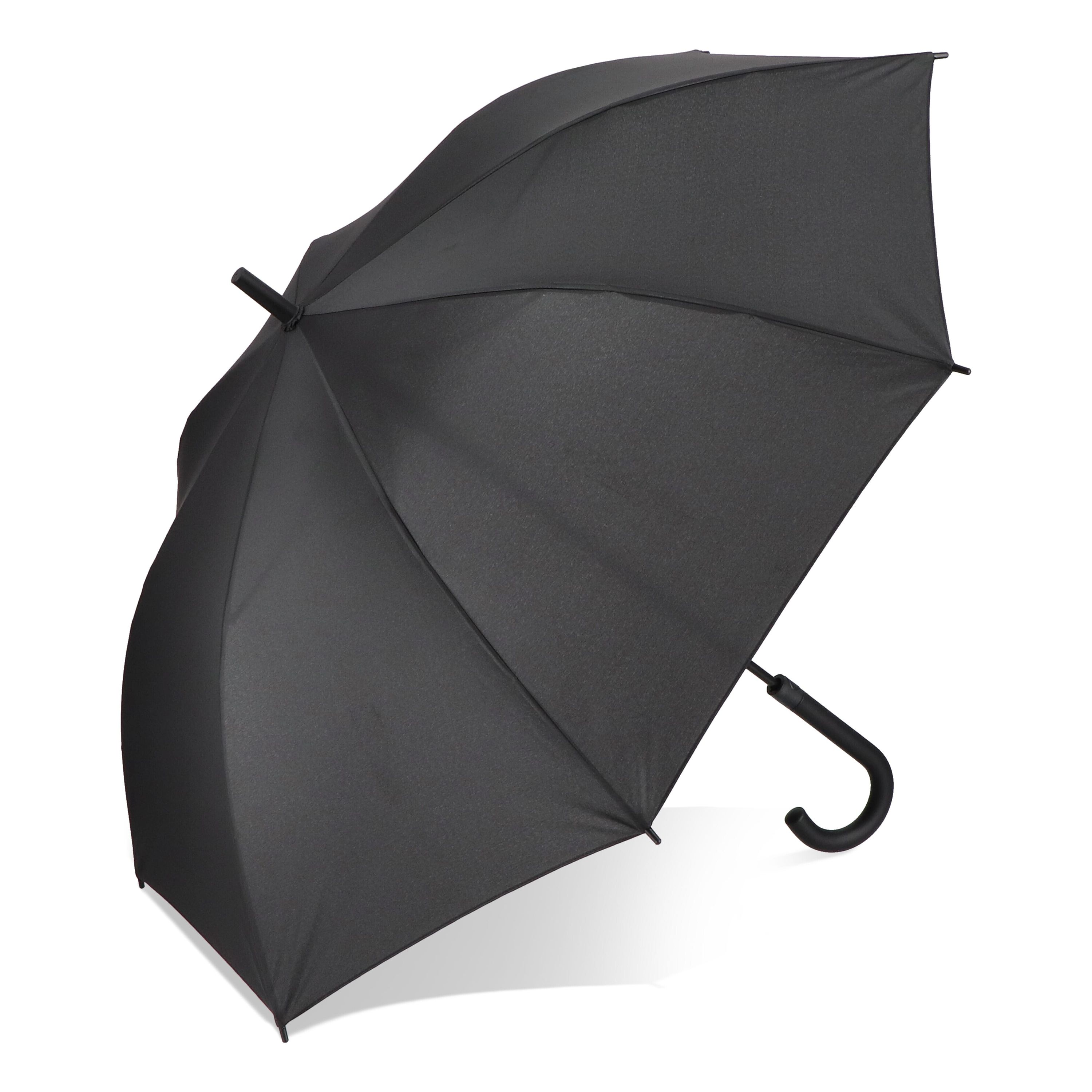 Verdure 190T Pongee 23 windproof Hakenschirm Auto open - schwarz-677
