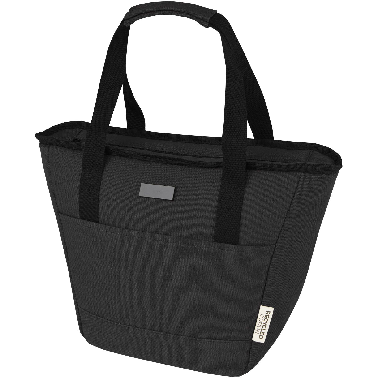 Joey GRS-recycelte Canvas Lunch Kühltasche 6 L für 9 Dosen - schwarz-42