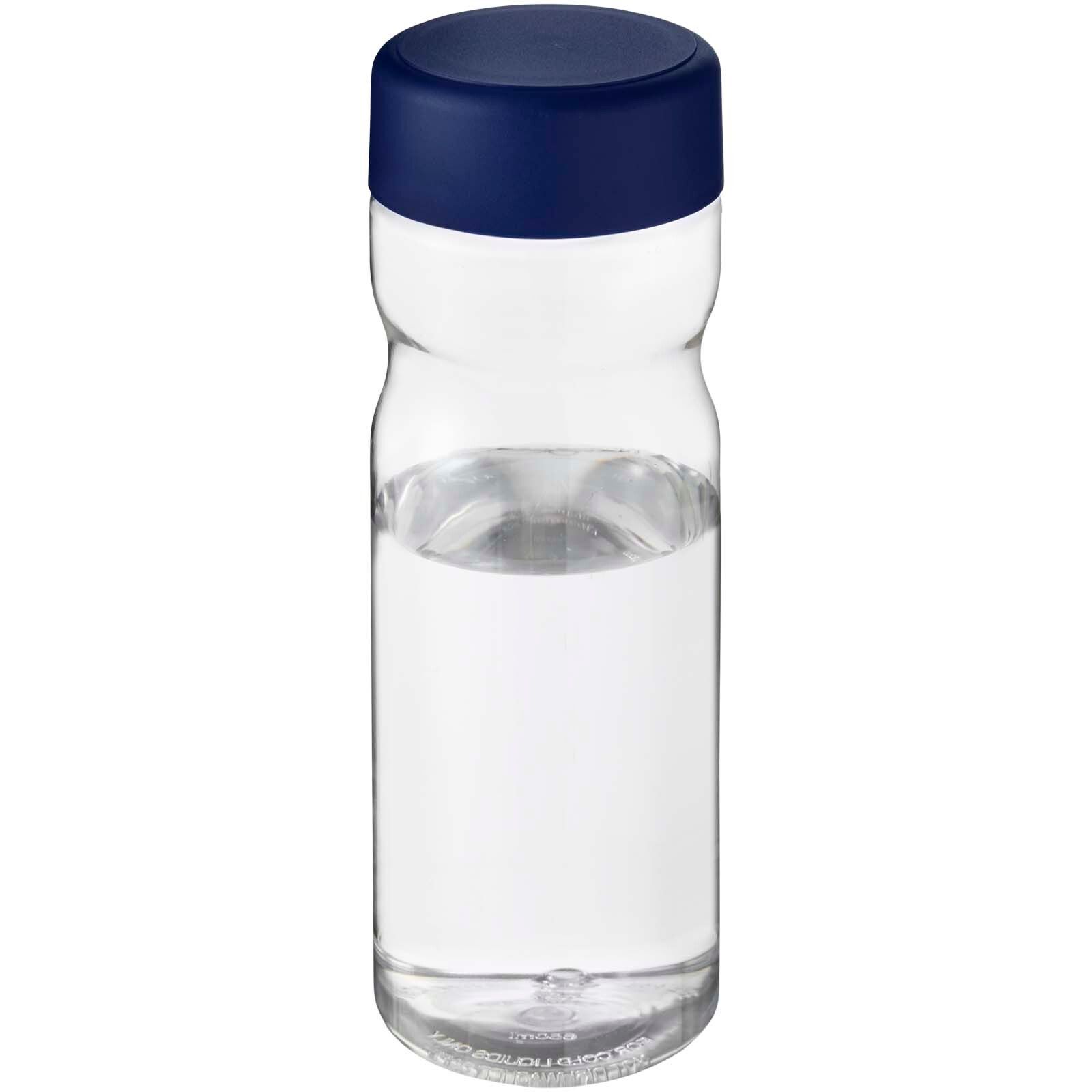 H2O Active Eco Base 650 ml Sportflasche mit Drehdeckel - transparent -  blau-378