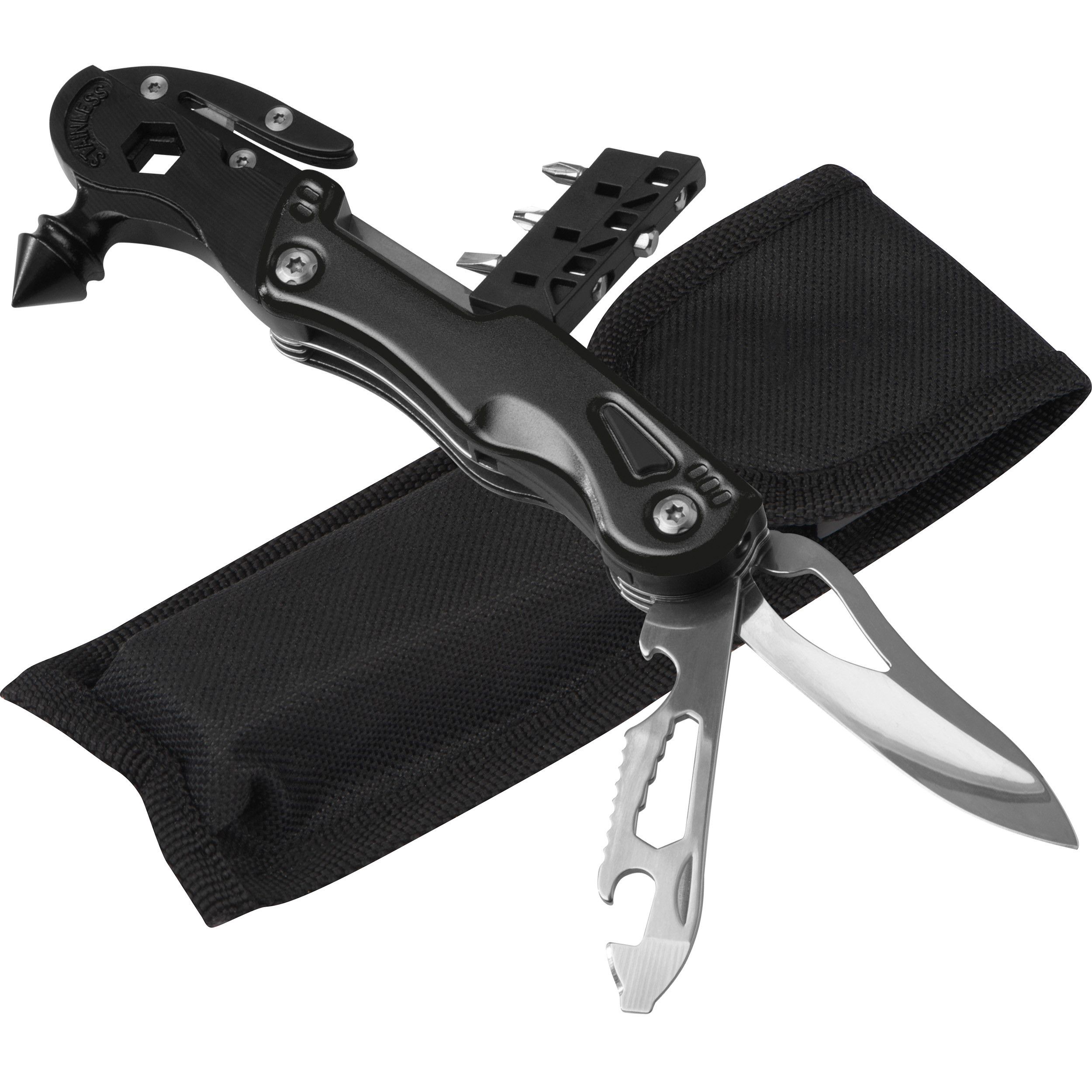 Multitool aus Metall - schwarz-907