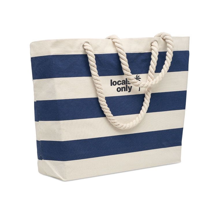Strandtasche Baumwolle 220 g HEAVEN STRIPE - blau-168