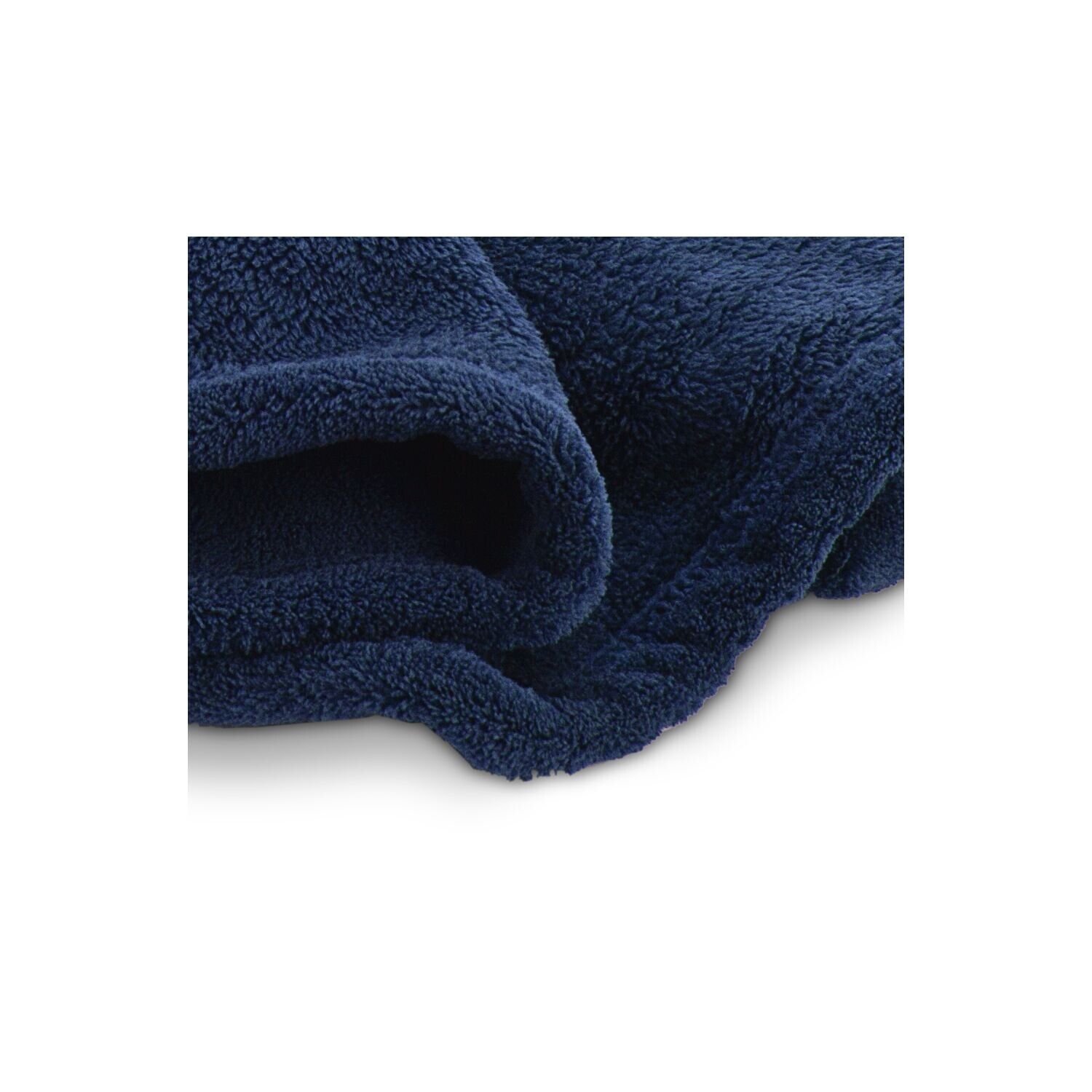 Mikroflauschdecke beige - 150x200 cm - 250 g/m² - navy-298