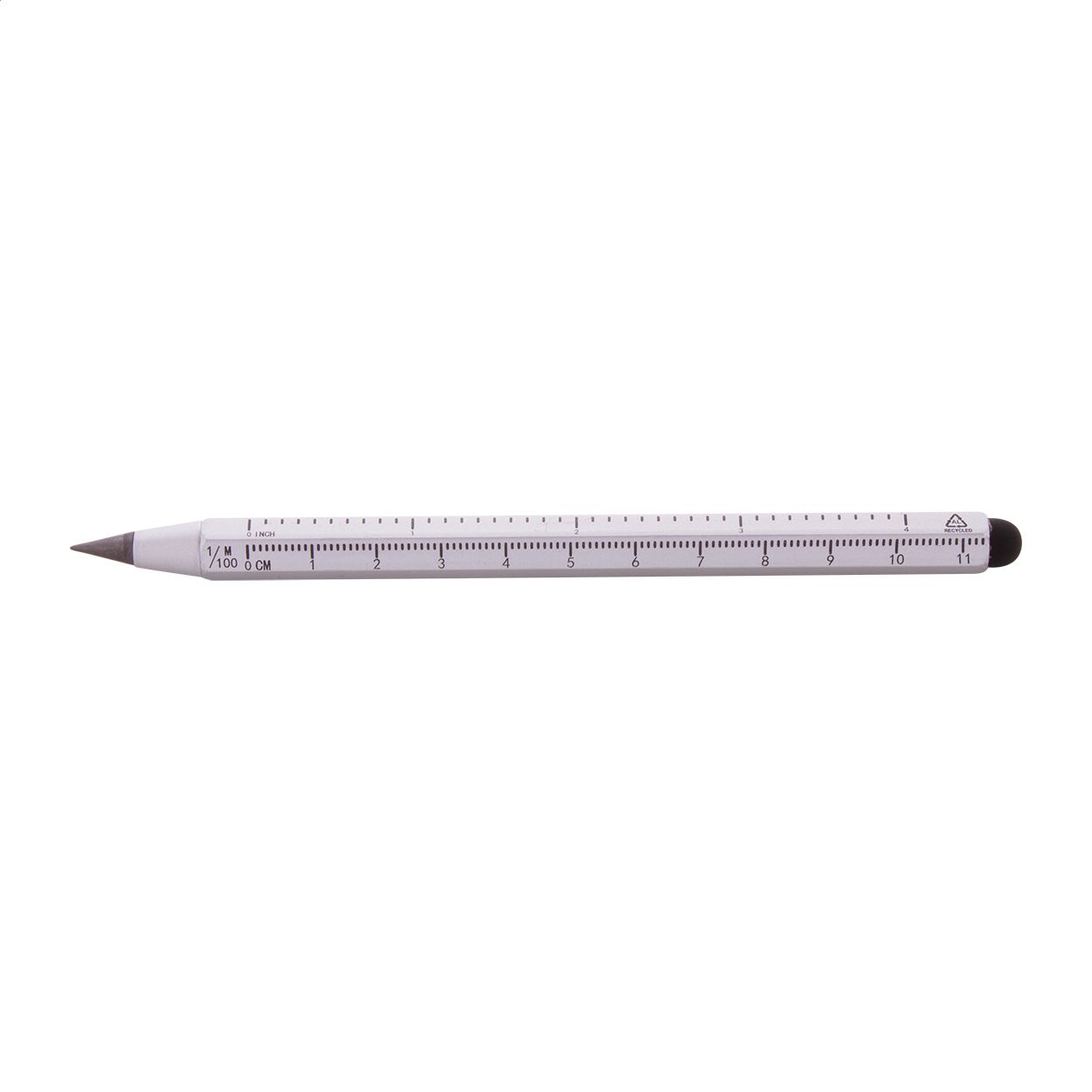 Tintenloser Stift mit Lineal Ruloid - silber-621