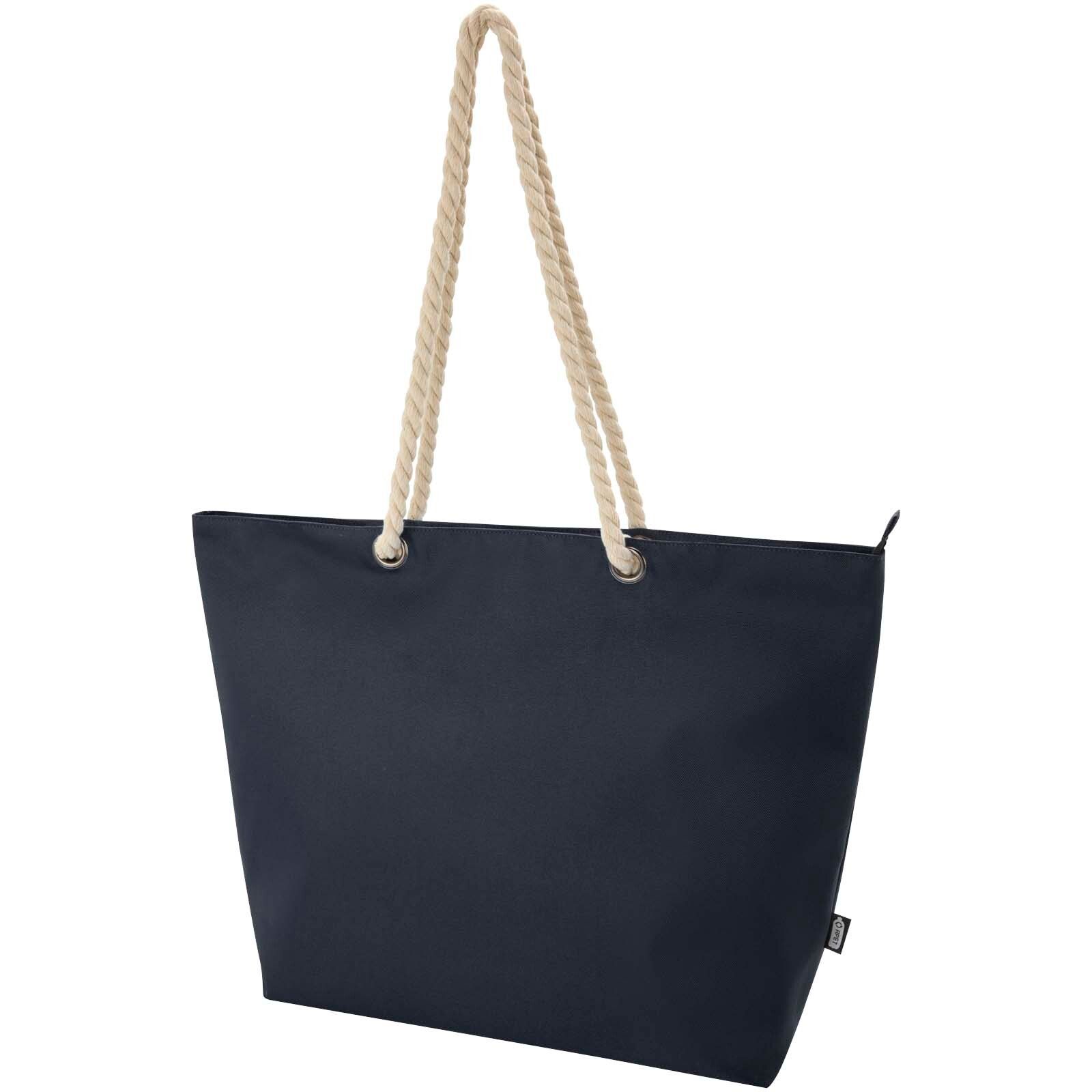 Panama Strandkühltasche mit Kordelgriffen aus recyceltem GRS-Material, 23L - navy-185