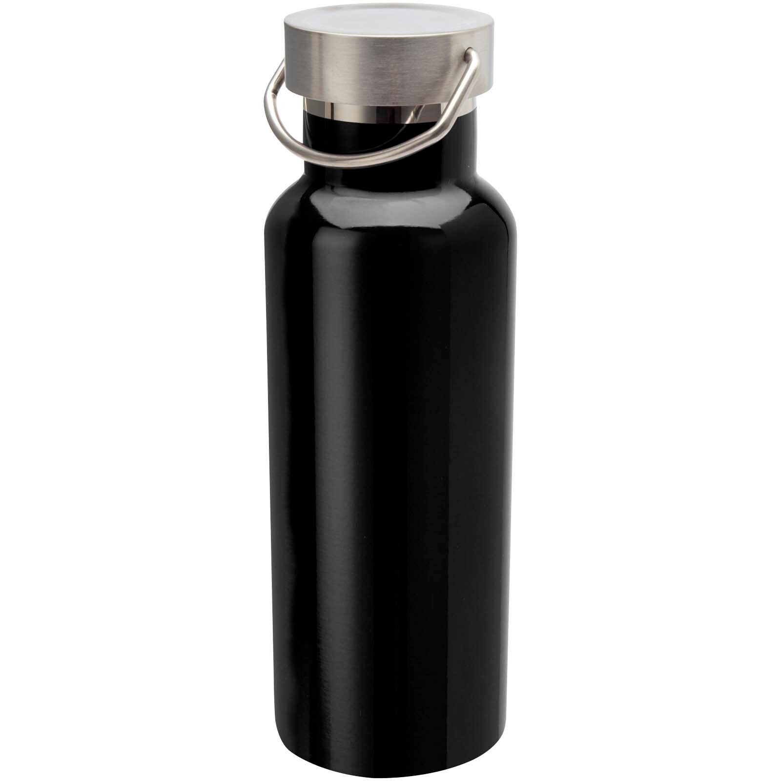 Thor 500 ml RCS-zertifizierte Trinkflasche aus Edelstahl - schwarz-845