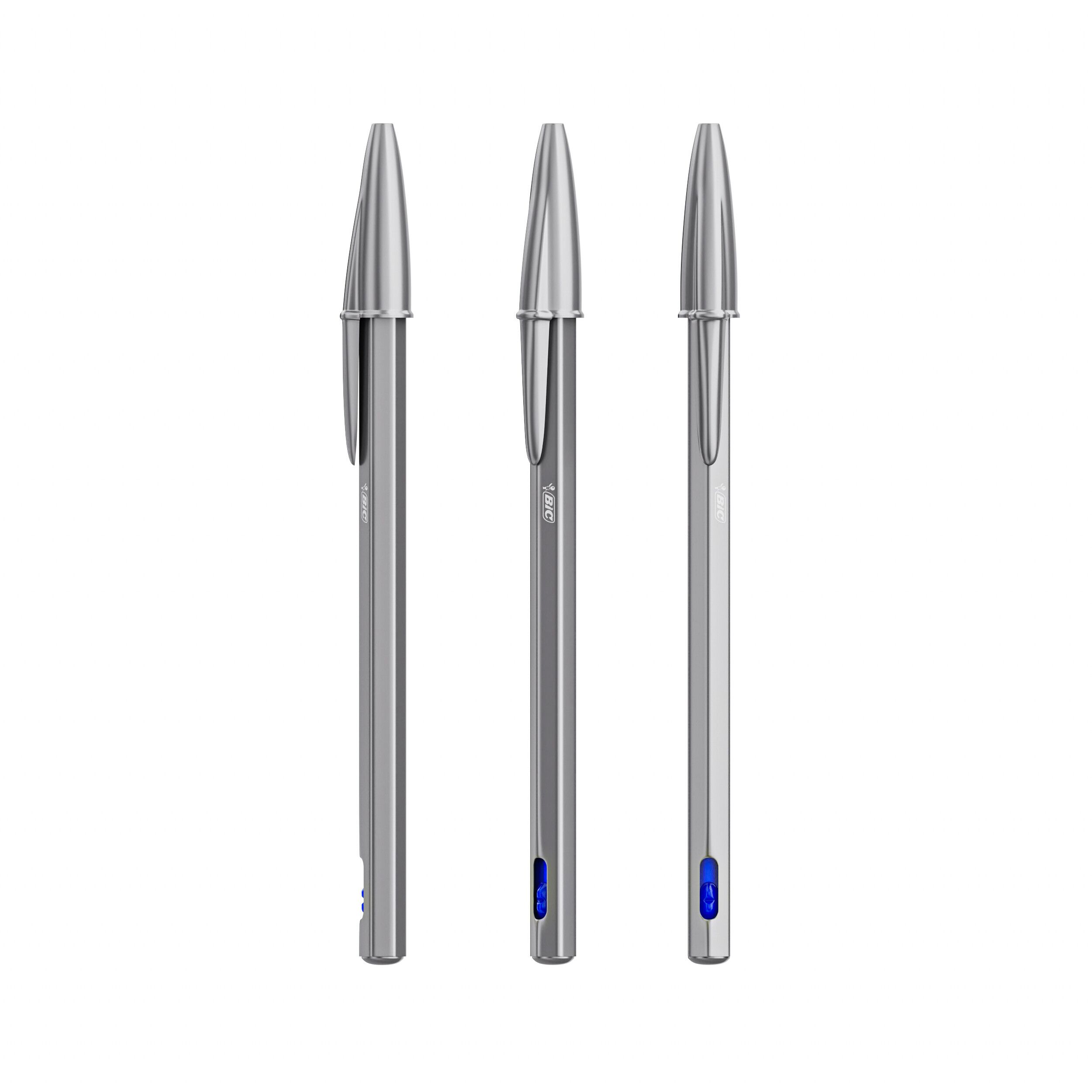 BIC® Cristal® ReNew, Mine blau - metall-823