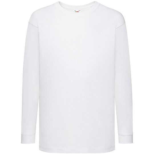 Kids´ Valueweight Long Sleeve T - white-592