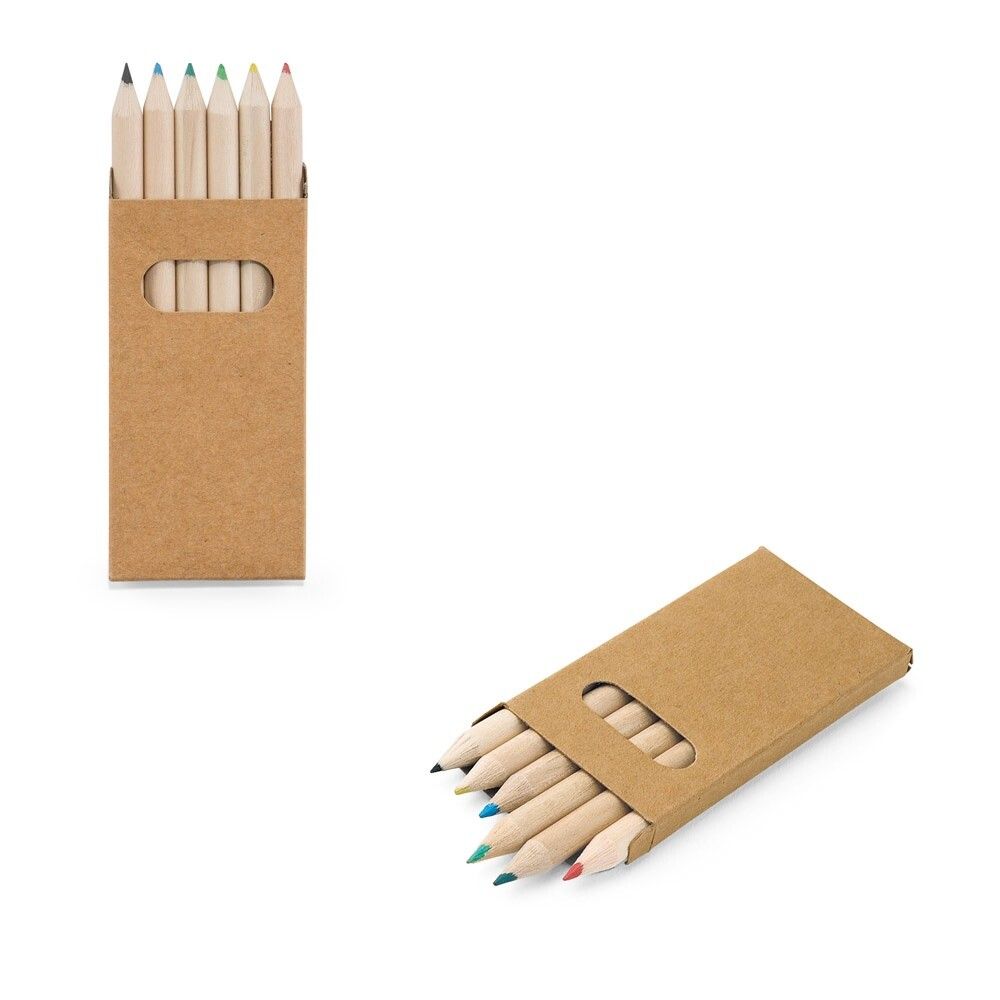 BIRD Buntstift Schachtel mit 6 Buntstiften - natur-50