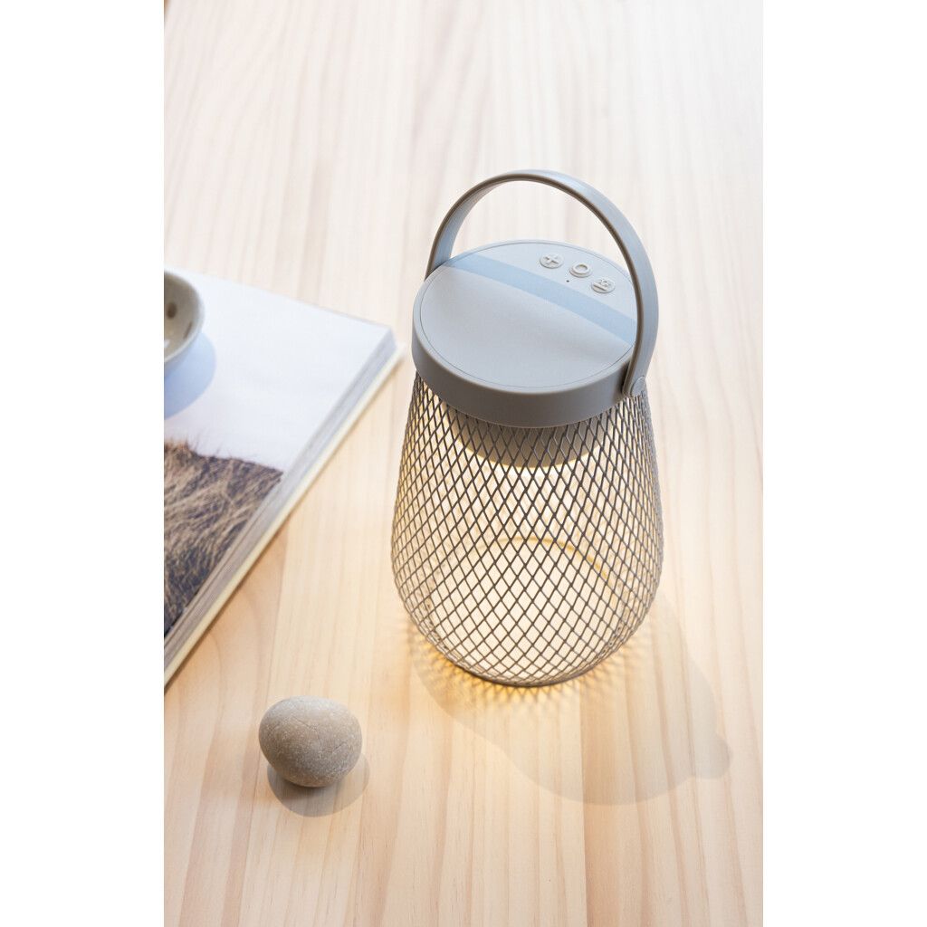 Aurora USB-Tischlampe aus RCS recyceltem ABS - grau-550