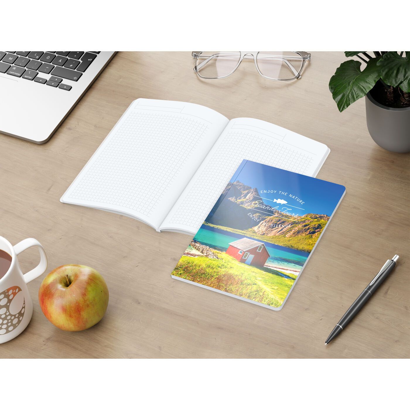 Notizbuch Copy-Book, A5, Winkelkaro, matt-701