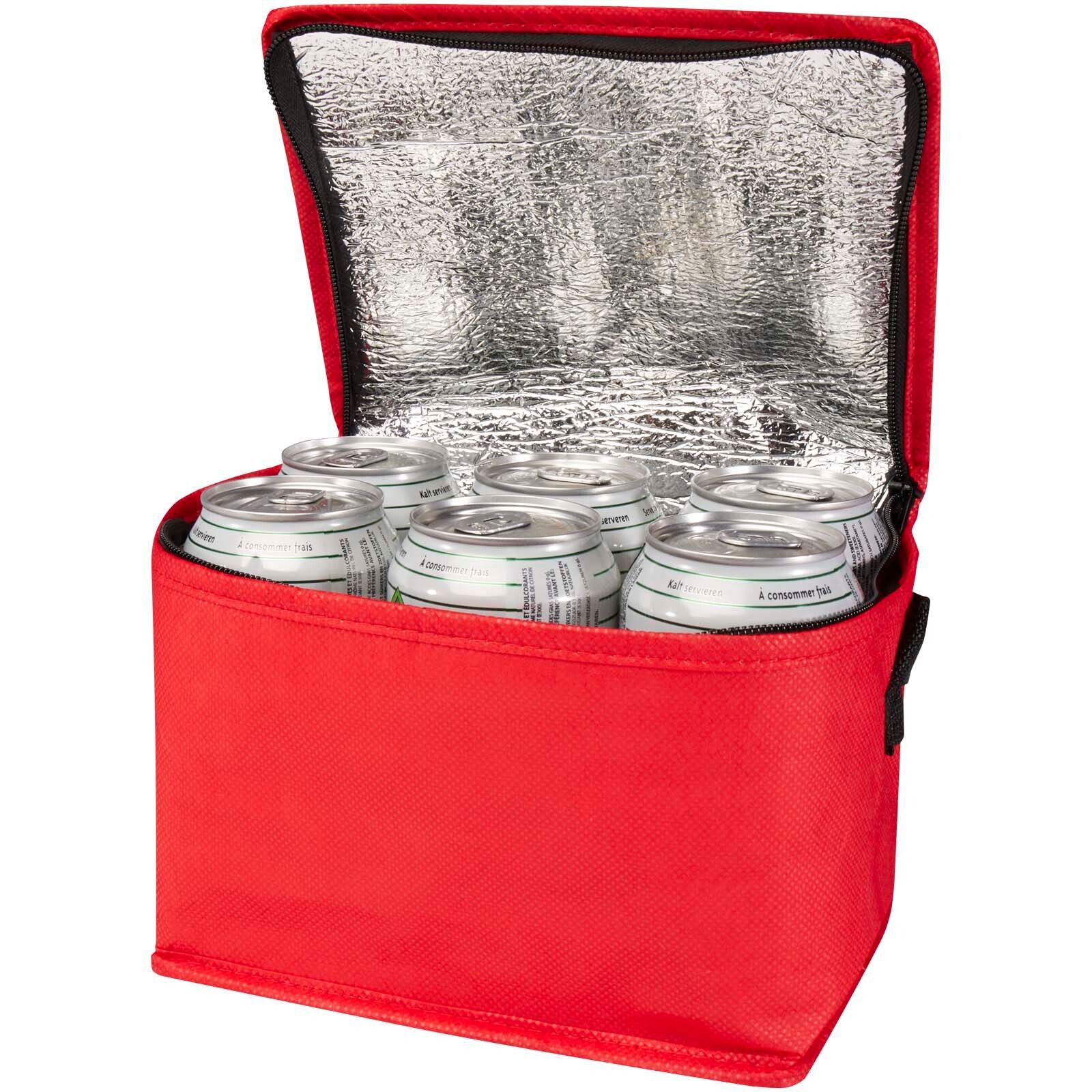 Spectrum Kühltasche aus recyceltem GRS Non Woven für 6 Dosen 4 L - rot-394