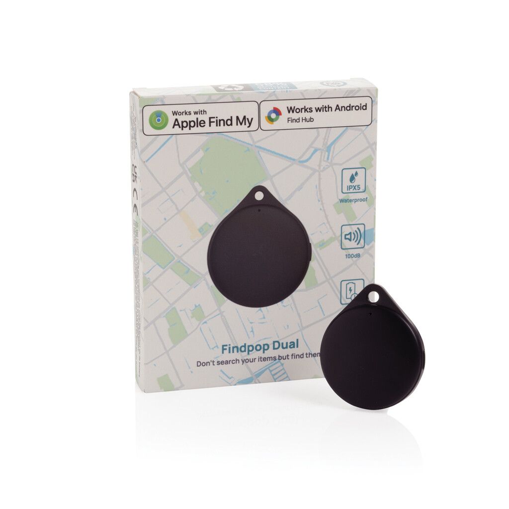 Findpop Dual IPX5 Artikelfinder aus RCS recyceltem ABS - schwarz-160